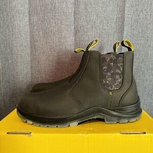 Terra Murphy F2892-18 Mens Grey Round‎ Toe Pull On Ankle Work Boots Size 11.5 M